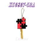 Red Puzzle style key chain
