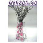 Pink pattern trapezium vase