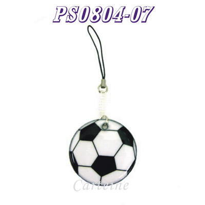 Soccer Phone Strap with Screen Cleaner