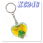 Clover in the Heart key chain