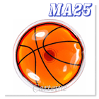 Basketball magnet
