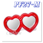 Red Double Heart mirror frame
