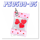 hearts in bag mobile phone strap